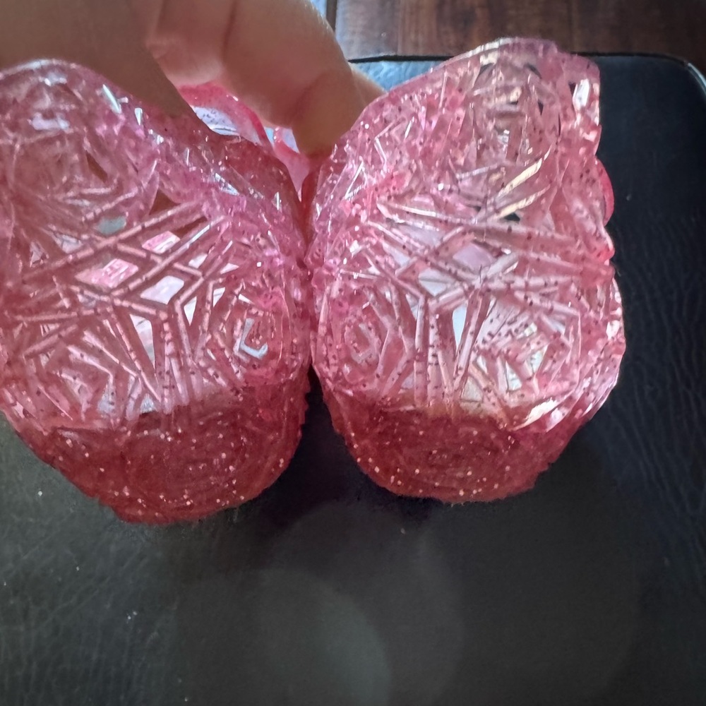 Sparkly Pink girl jelly Shoes - Picture 5 of 9